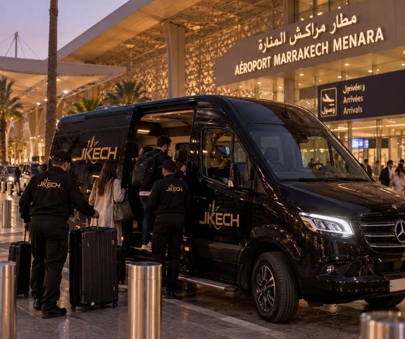 Airport transfer for wedding guests in Marrakech